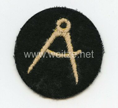 Kriegsmarine Enlisted Men Carpenter Insignia Reverse