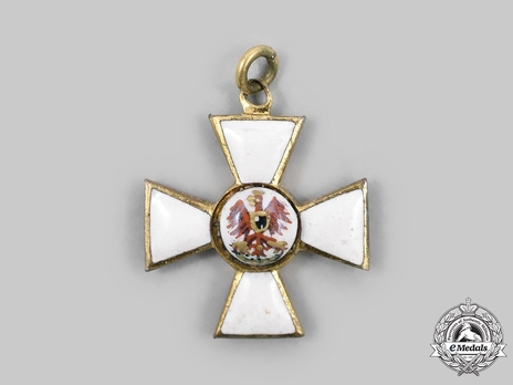Order of the Red Eagle, Type V, Civil Division, III Class Cross Miniature Obverse