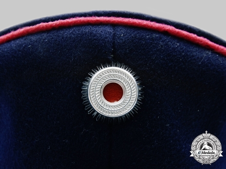 Firefighters Officer Blue Visor Cap Cockade Detail