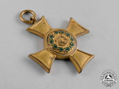 Long Service Decoration, Type IV, I Class Gold Cross Obverse