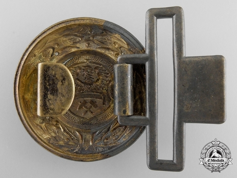 Firefighters Regional Officer Belt Buckle (Upper Silesia version) Reverse