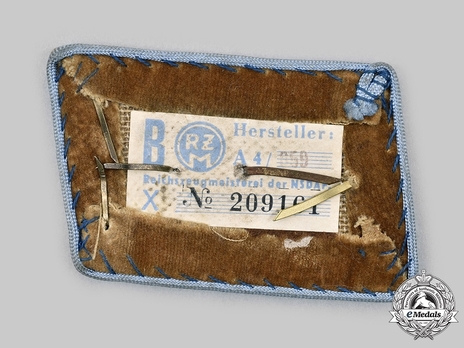 NSDAP Abschnittsleiter Type IV Ort Level Collar Tabs Reverse