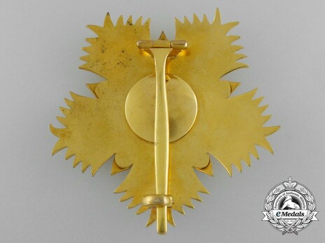 Order of the Throne, Grand Cordon Breast Star Reverse