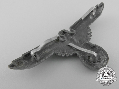 Allgemeine SS Metal Cap Eagle Type II, by F. Wagner (zinc) Reverse