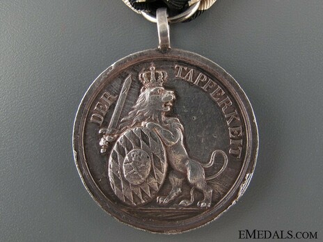 Silver Military Merit Medal, Type III (stamped) Reverse