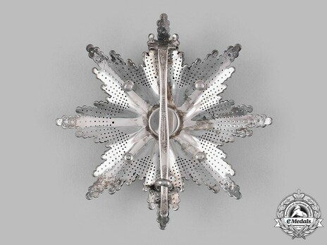 Order of Franz Joseph, Type II, Military Division, Commander Breast Star (lower class) Reverse