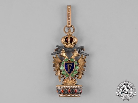 Order of the Iron Crown, Type III, Military Division, II Class (lower class & silver swords)