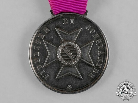 Saxe-Ernestine House Order Medals of Merit, Type II, Civil Division, in Silver Reverse
