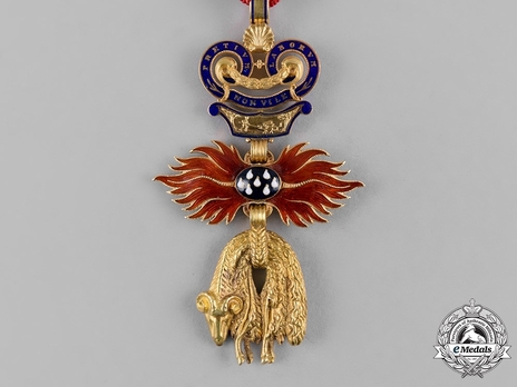 Order of the Golden Fleece, Neck Decoration (in Gold, by Rothe, c. 1880) Reverse