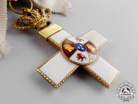 4th Class Grand Cross (white distinction) (with Fleur of Lys and Royal Crown) Obverse