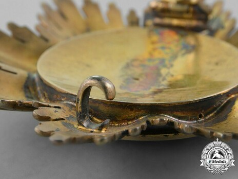 Order of the Crown of Johor, Knight Grand Commander Breast Star Reverse Detail