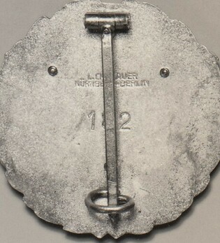 Gau Honour Badge Berlin, in Silver Reverse