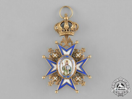 Order of Saint Sava, Type III, I Class Obverse