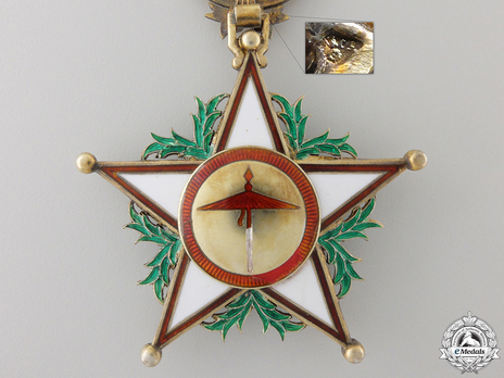Order of Ouissan Alaouite, Type II, I Class Grand Cordon Sash Badge Reverse