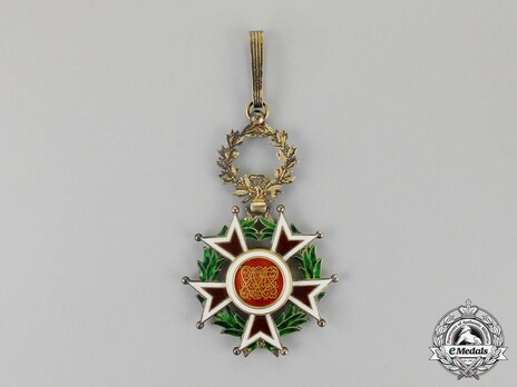 Order of the Brilliant Star of Zanzibar, Type III, II Class Officer Reverse