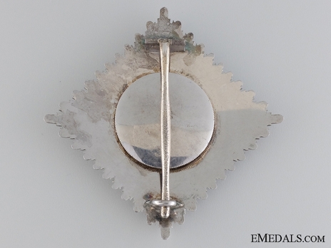  Order of the Crown, Civil Division, Type II, II Class Breast Star Reverse
