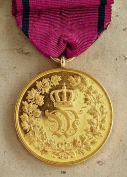 Medal for the Arts and Sciences, Type IV, Small (in gold) Reverse