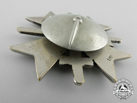 War Merit Cross I Class with Swords, by C. E. Juncker (L/12, tombac, screwback) Reverse