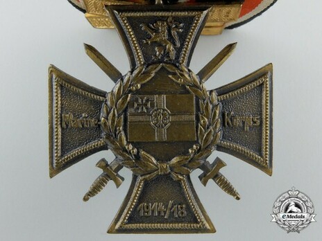 Commemorative Honour Cross of the Navy Corps, Flanders (with clasps) Reverse
