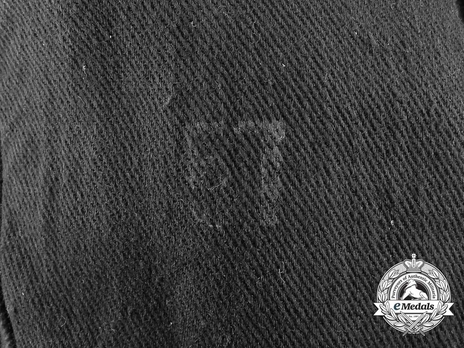 German Red Cross 1938 Pattern Enlisted Ranks Field Cap Stamp Detail