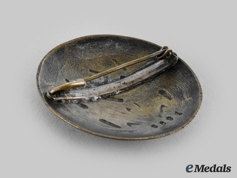 RADwJ Deutscher Frauenarbeitsdienst Lagerführerin Rank Brooch Reverse