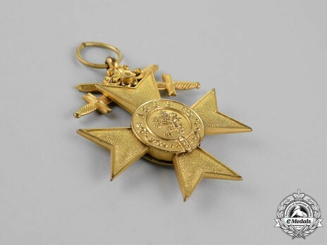 Order of Military Merit, Military Division, I Class Military Merit Cross (without crown) Reverse