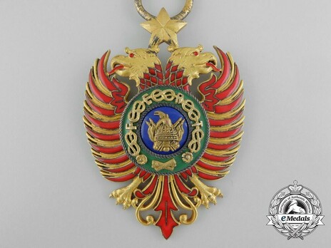 Order of Skanderbeg, Type I, Grand Cross Obverse
